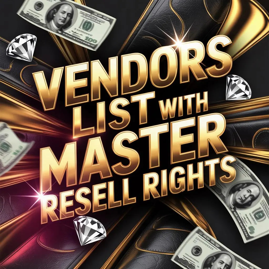 Vendors List with Master Resell Rights