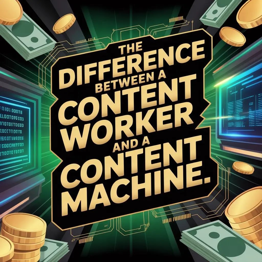 The difference between a content worker and a content machine