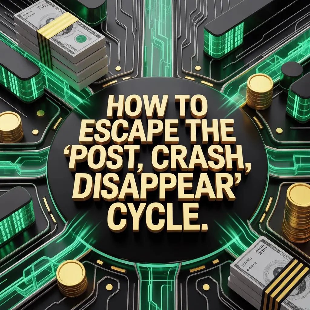 How to escape the post, crash, disappear cycle