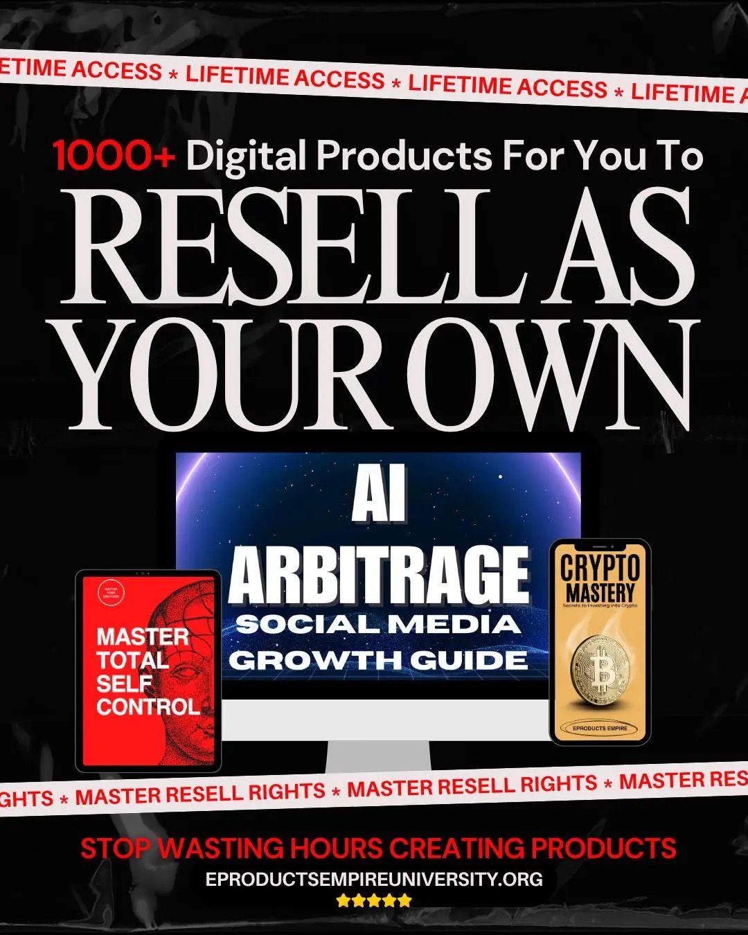1000+ Digital Products For You to Resell as Your Own