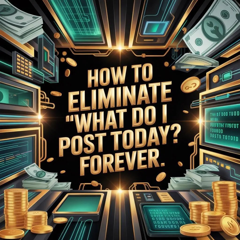 How to eliminate What do i post today? forever. AI Content System - Faceless Content & Passive Income