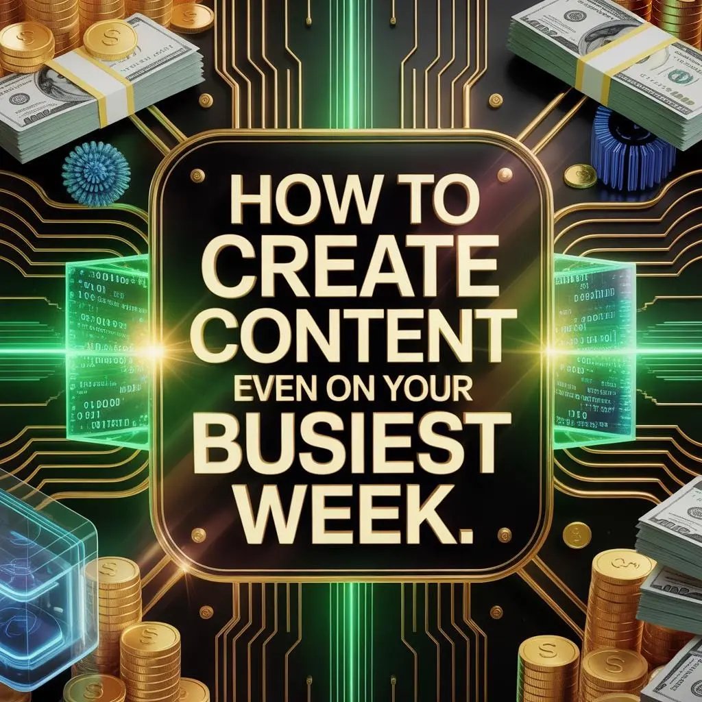 How to create content even on your busiest week. AI Content System - Faceless Content & Passive Income